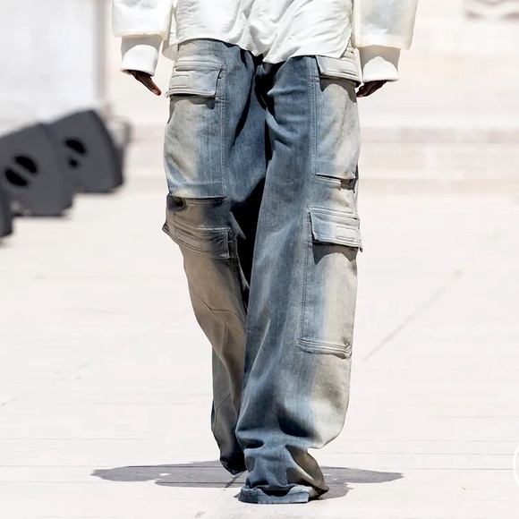 Rick Owens Other - Rick Owens DRKSHDW 2023 wide leg cargo jeans